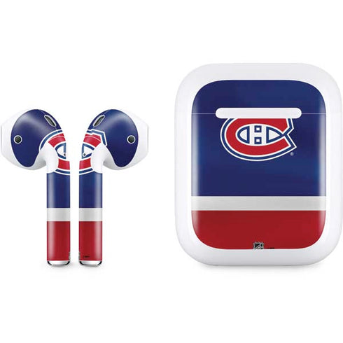 NHL Montreal Canadiens Jersey Apple AirPods Skin