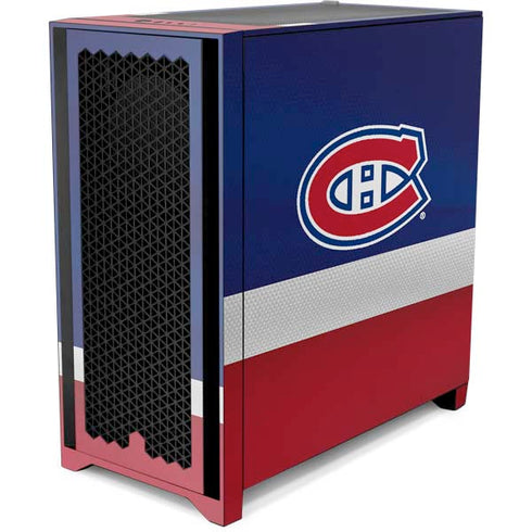 NHL Montreal Canadiens Jersey Corsair 4000D Tempered Glass Mid-Tower ATX Case Skin
