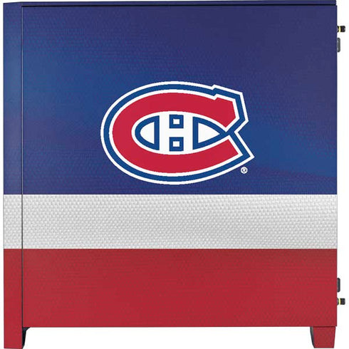 NHL Montreal Canadiens Jersey Corsair 4000D Tempered Glass Mid-Tower ATX Case Skin