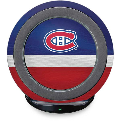 NHL Montreal Canadiens Jersey Fast Charge Wireless Charging Stand Skin
