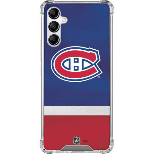 NHL Montreal Canadiens Jersey Galaxy A14 5G Clear Case