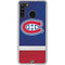 NHL Montreal Canadiens Jersey Galaxy A21 Clear Case