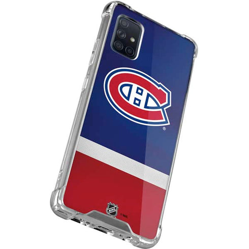 NHL Montreal Canadiens Jersey Galaxy A51 5G Clear Case