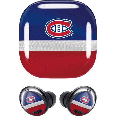 NHL Montreal Canadiens Jersey Galaxy Buds Pro Skin