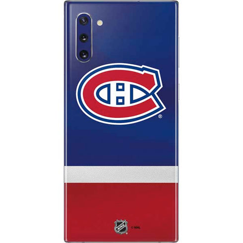 NHL Montreal Canadiens Jersey Galaxy Note 10 Skin