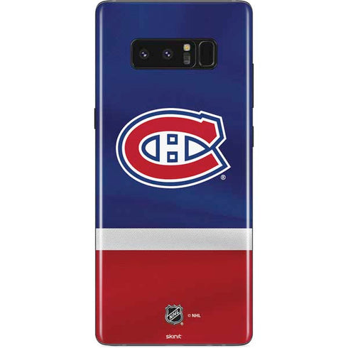 NHL Montreal Canadiens Jersey Galaxy Note 8 Skin