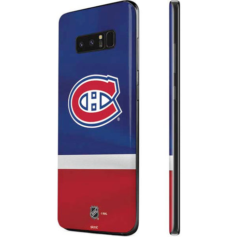 NHL Montreal Canadiens Jersey Galaxy Note 8 Skin
