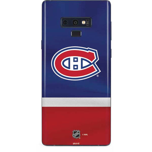 NHL Montreal Canadiens Jersey Galaxy Note 9 Skin
