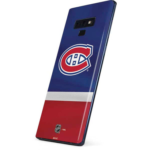 NHL Montreal Canadiens Jersey Galaxy Note 9 Skin