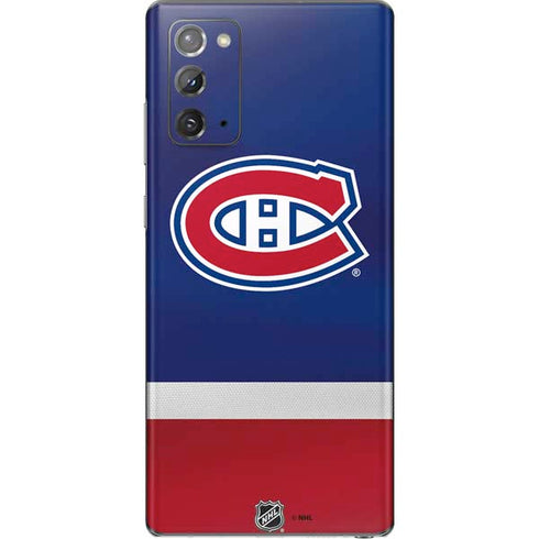 NHL Montreal Canadiens Jersey Galaxy Note20 5G Skin