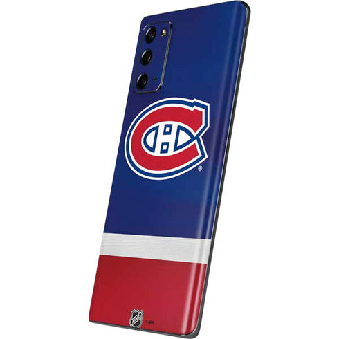 NHL Montreal Canadiens Jersey Galaxy Note20 5G Skin