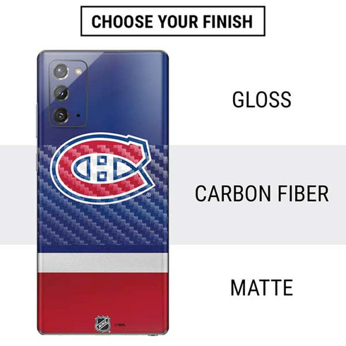 NHL Montreal Canadiens Jersey Galaxy Note20 5G Skin