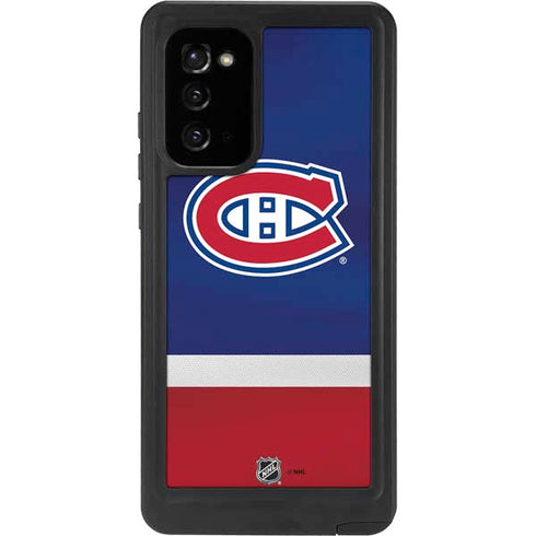 NHL Montreal Canadiens Jersey Galaxy Note20 5G Waterproof Case