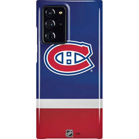 NHL Montreal Canadiens Jersey Galaxy Note20 Ultra 5G Lite Case
