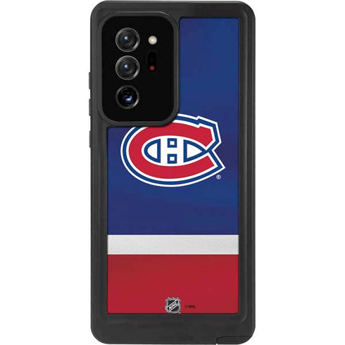NHL Montreal Canadiens Jersey Galaxy Note20 Ultra 5G Waterproof Case