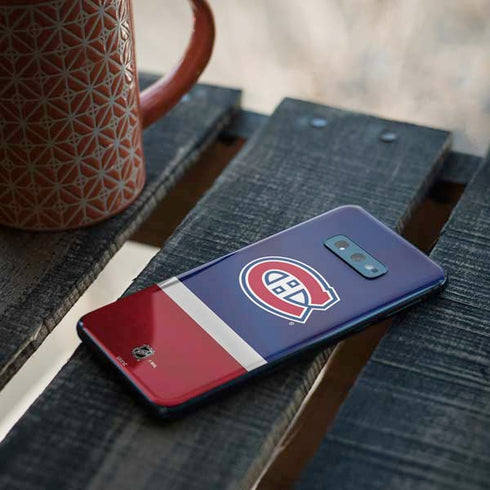 NHL Montreal Canadiens Jersey Galaxy S10e Skin