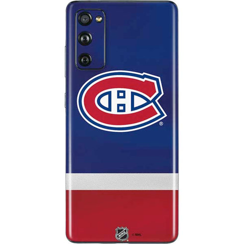 NHL Montreal Canadiens Jersey Galaxy S20 Fan Edition Skin