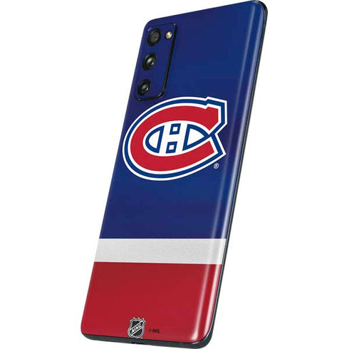 NHL Montreal Canadiens Jersey Galaxy S20 Fan Edition Skin