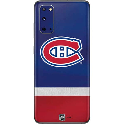 NHL Montreal Canadiens Jersey Galaxy S20 Skin
