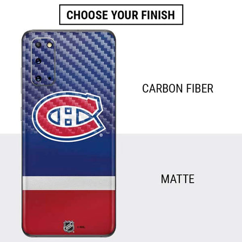 NHL Montreal Canadiens Jersey Galaxy S20 Skin
