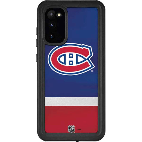 NHL Montreal Canadiens Jersey Galaxy S20 Waterproof Case