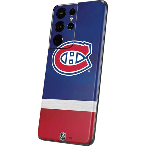 NHL Montreal Canadiens Jersey Galaxy S21 Ultra 5G Skin