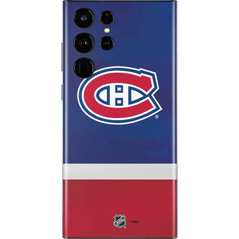 NHL Montreal Canadiens Jersey Galaxy S22 Ultra Skin