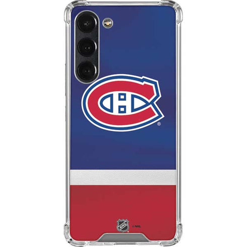 NHL Montreal Canadiens Jersey Galaxy S23 Plus Clear Case