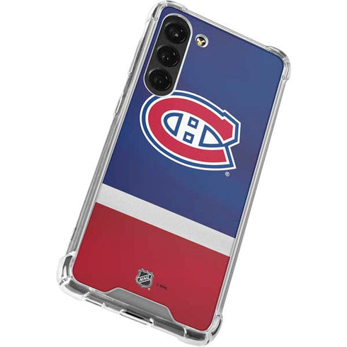 NHL Montreal Canadiens Jersey Galaxy S23 Plus Clear Case
