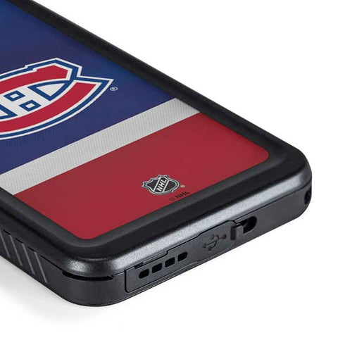 NHL Montreal Canadiens Jersey Galaxy S23 Plus Waterproof Case