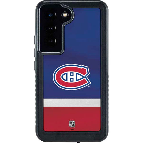 NHL Montreal Canadiens Jersey Galaxy S23 Waterproof Case