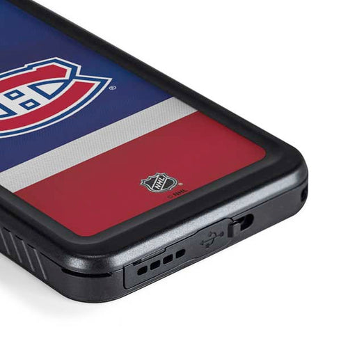 NHL Montreal Canadiens Jersey Galaxy S23 Waterproof Case