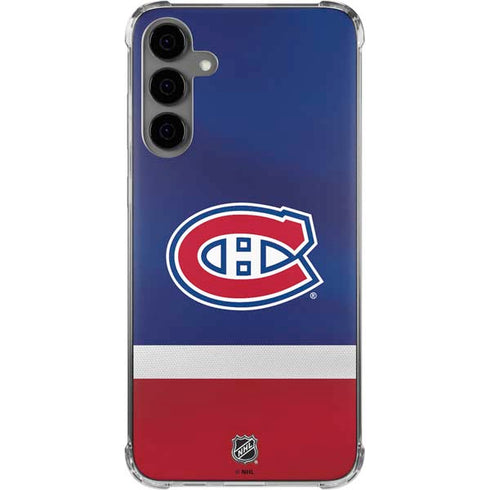 NHL Montreal Canadiens Jersey Galaxy S24 Plus Clear Case