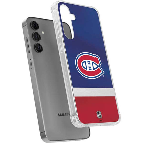 NHL Montreal Canadiens Jersey Galaxy S24 Plus Clear Case