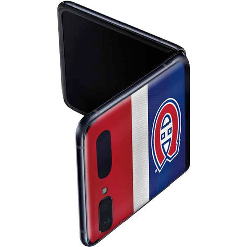 NHL Montreal Canadiens Jersey Galaxy Z Flip Skin