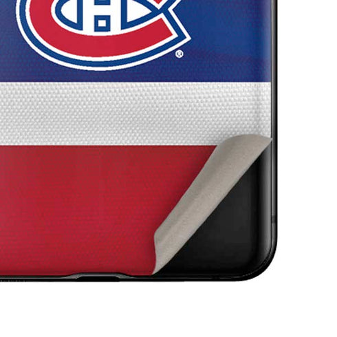 NHL Montreal Canadiens Jersey Galaxy Z Flip Skin