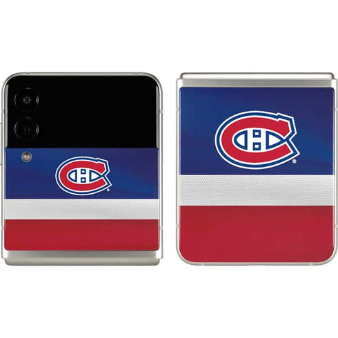 NHL Montreal Canadiens Jersey Galaxy Z Flip3 5G Skin