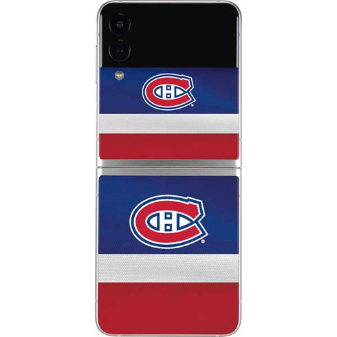 NHL Montreal Canadiens Jersey Galaxy Z Flip3 5G Skin