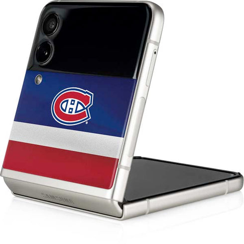 NHL Montreal Canadiens Jersey Galaxy Z Flip3 5G Skin