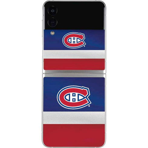 NHL Montreal Canadiens Jersey Galaxy Z Flip4 5G Skin
