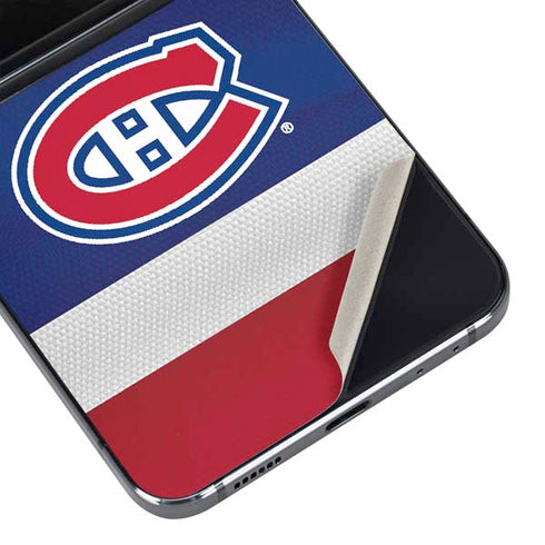 NHL Montreal Canadiens Jersey Galaxy Z Flip5 5G Skin