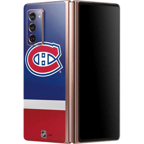 NHL Montreal Canadiens Jersey Galaxy Z Fold2 5G Skin