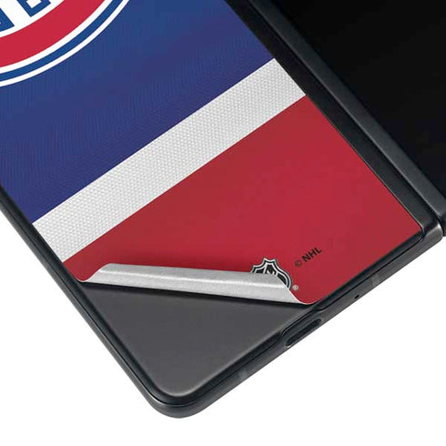 NHL Montreal Canadiens Jersey Galaxy Z Fold4 5G Skin