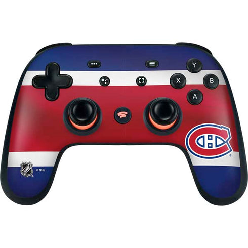 NHL Montreal Canadiens Jersey Google Stadia Controller Skin