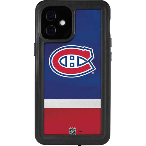 NHL Montreal Canadiens Jersey iPhone 12 Mini Waterproof Case