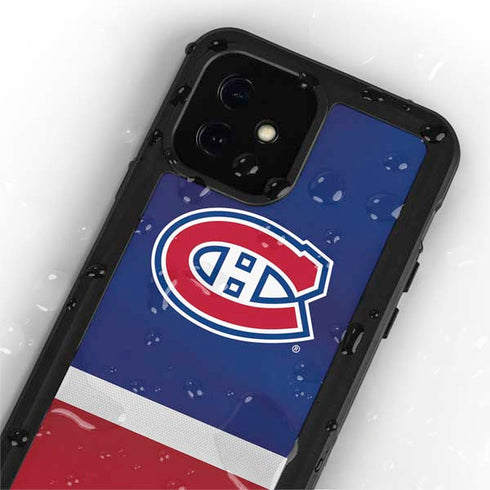 NHL Montreal Canadiens Jersey iPhone 12 Mini Waterproof Case