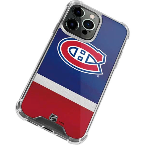 NHL Montreal Canadiens Jersey iPhone 13 Pro Clear Case
