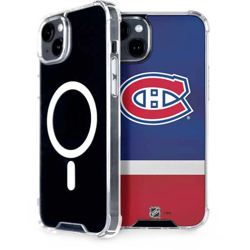NHL Montreal Canadiens Jersey iPhone 15 Plus MagSafe Case