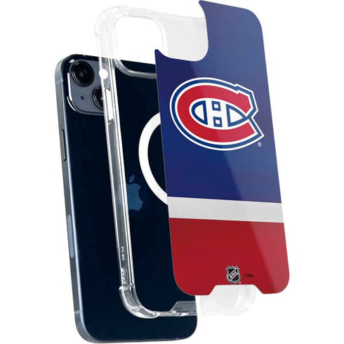 NHL Montreal Canadiens Jersey iPhone 15 Plus MagSafe Case