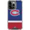 NHL Montreal Canadiens Jersey iPhone 14 Pro Clear Case